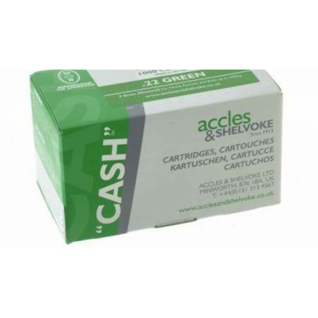 22 cartuchos verdes calibre para atordoamento em dinheiro no matadouro