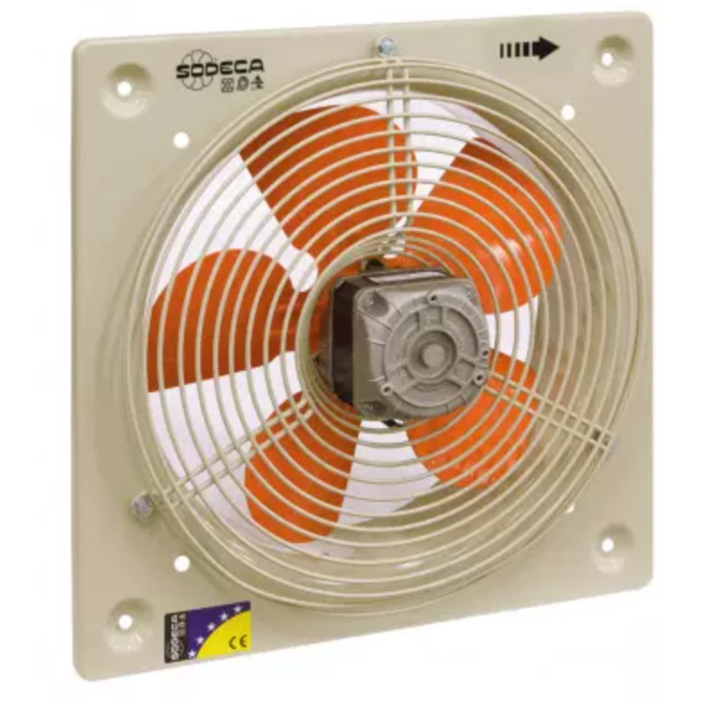 Ventilador axial de parede de pequeno diâmetro Sodeca HCD