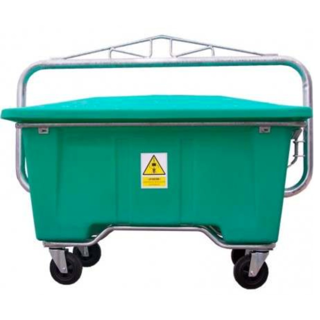 Contentor de 950 L. Despejo com gatilho