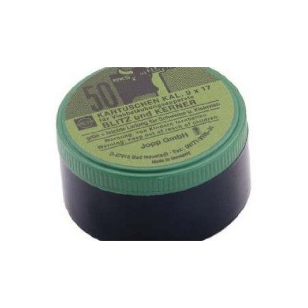 Cartouche de poudre verte pour pistolet Blitz-Kerner pour animaux légers
