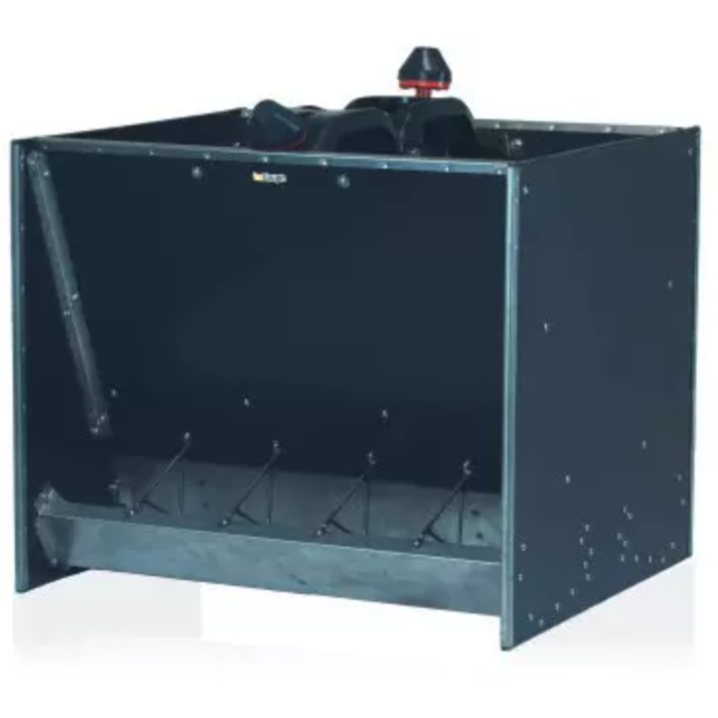 Tremonha de polietileno FM com 6 bocas duplas para leitões desmamados, 254 L