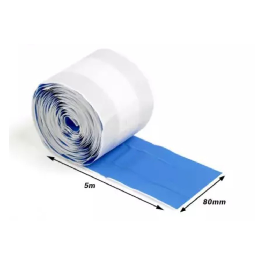 Rolo de gesso azul detectável 80 mm x 5 m