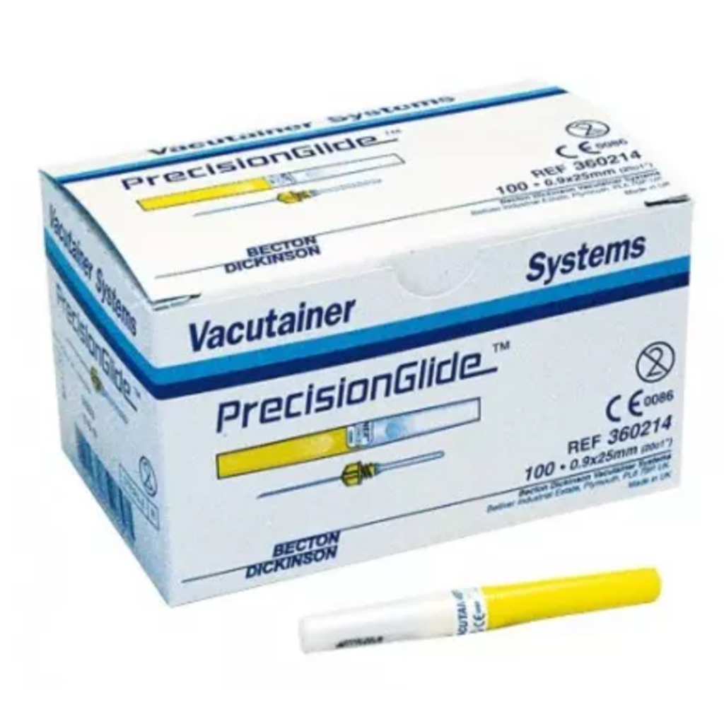 Agulhas Vacutainer PrecisionGlide 100 unidades