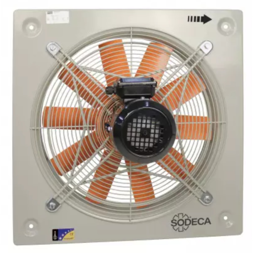 Ventilateur mural hélicoïdal monophasé Sodeca HC