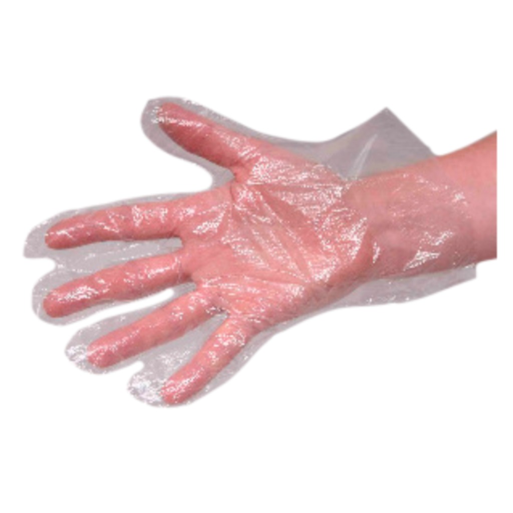 Guanti di plastica monouso pre-raccolta